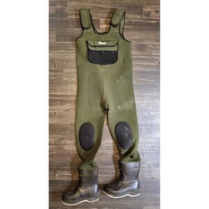 Orvis Neoprene Chest Waders Mens Large Green Felt Sole Thinsulate Fishing